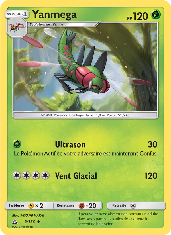 Carte Yanmega 3/156 – Ultra-Prisme