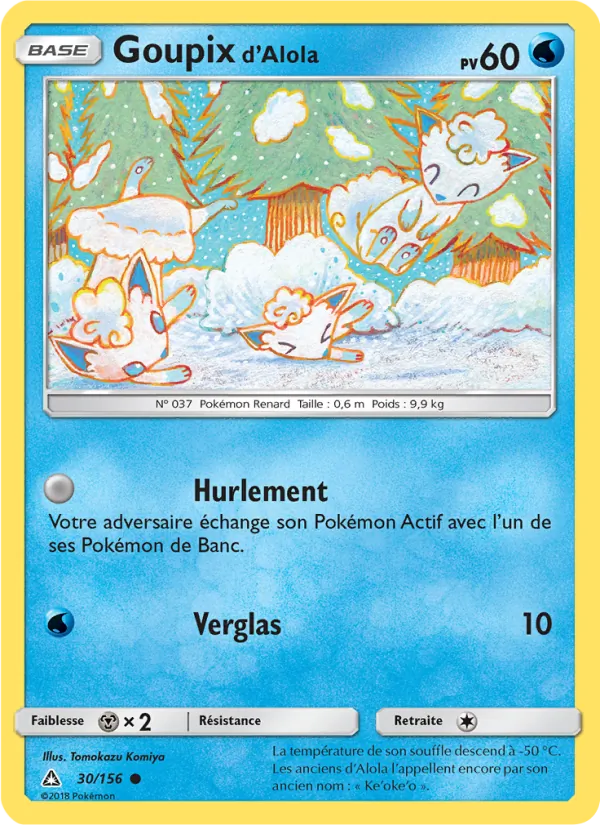Carte Goupix d’Alola 30/156 – Ultra-Prisme