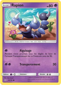 Carte Rapion 54/156 – Ultra-Prisme