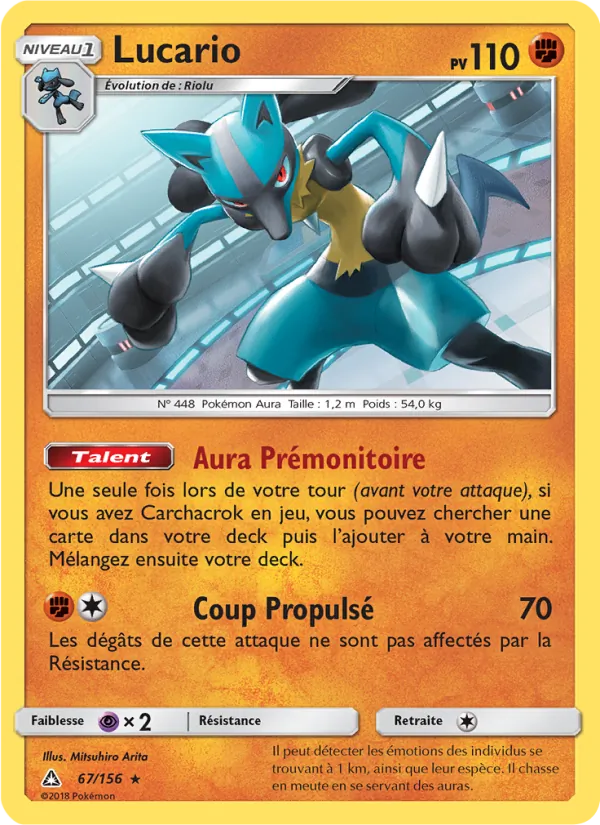 Carte Lucario 67/156 – Ultra-Prisme