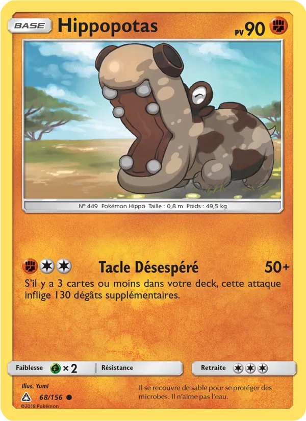 Carte Hippopotas 68/156 – Ultra-Prisme