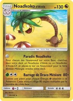 Carte Noadkoko d’Alola 95/156 – Ultra-Prisme
