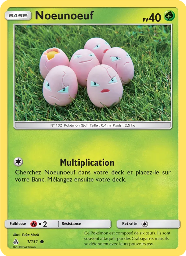 Carte Noeunoeuf 1/131 – Lumière Interdite
