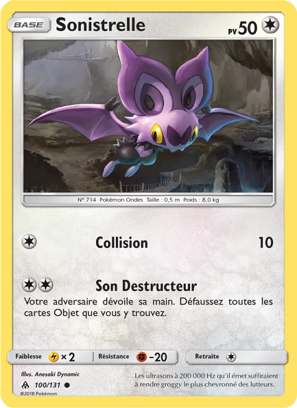 Carte Sonistrelle 100/131 – Lumière Interdite