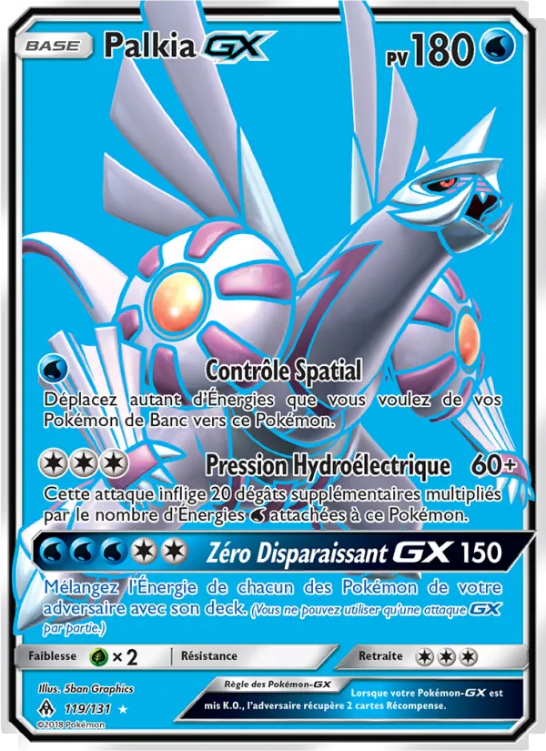 Carte Palkia GX 119/131 – Lumière Interdite
