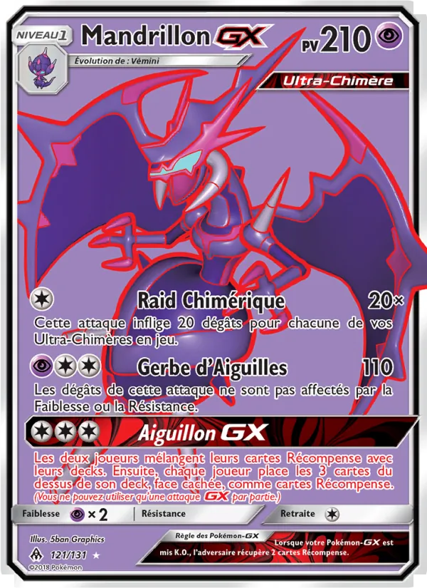 Carte Mandrillon GX 121/131 – Lumière Interdite