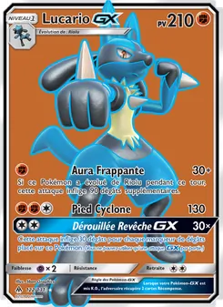 Carte Lucario GX 122/131 – Lumière Interdite