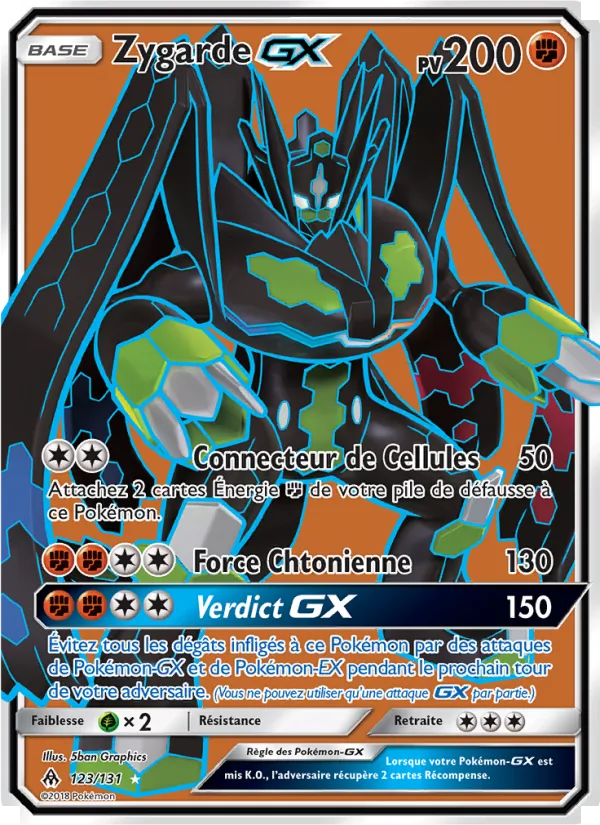 Carte Zygarde GX 123/131 – Lumière Interdite