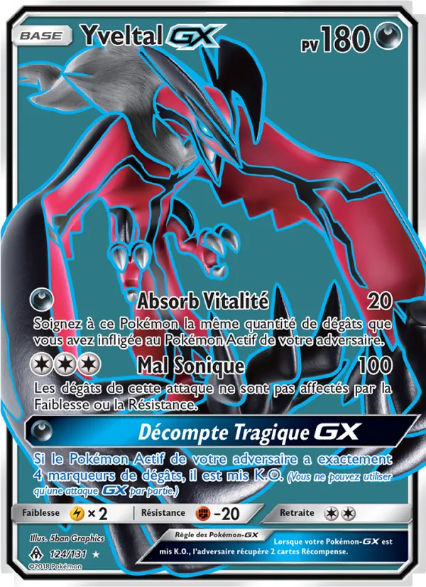 Carte Yveltal GX 124/131 – Lumière Interdite