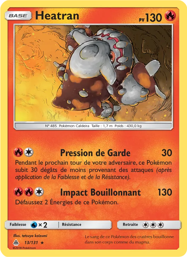 Carte Heatran 13/131 – Lumière Interdite