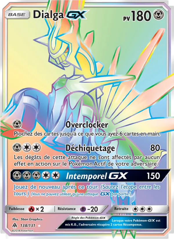 Carte Dialga GX 138/131 – Lumière Interdite