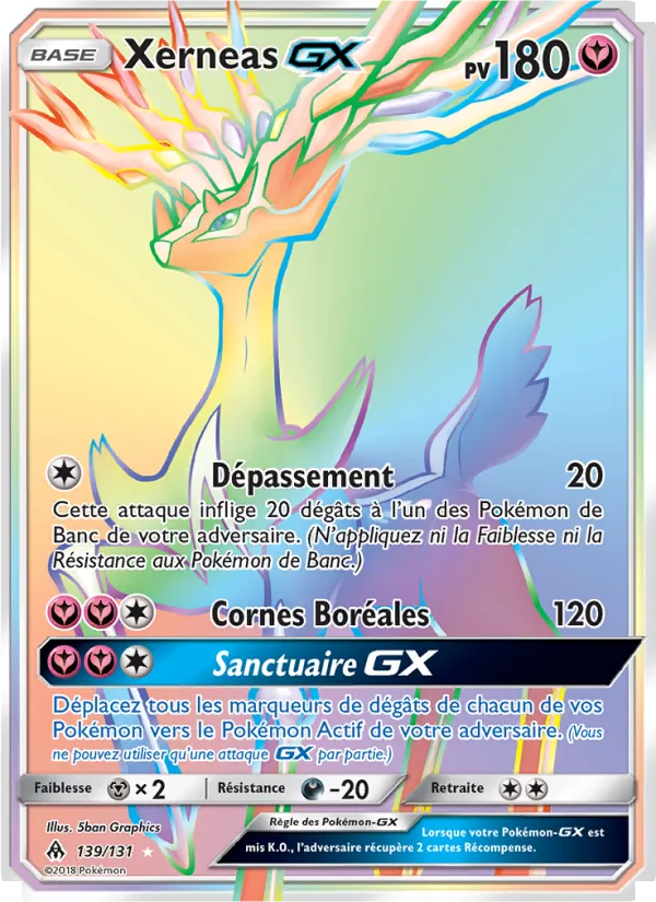 Carte Xerneas GX 139/131 – Lumière Interdite
