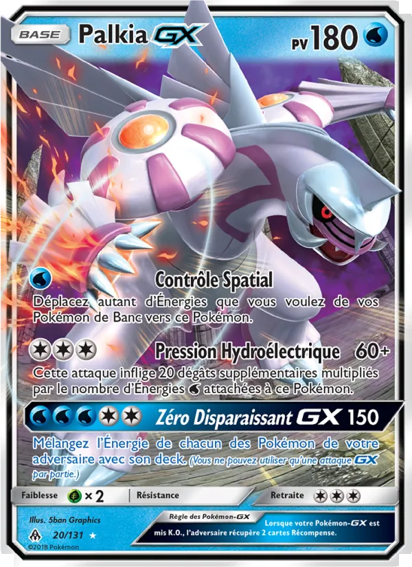 Carte Palkia GX 20/131 – Lumière Interdite