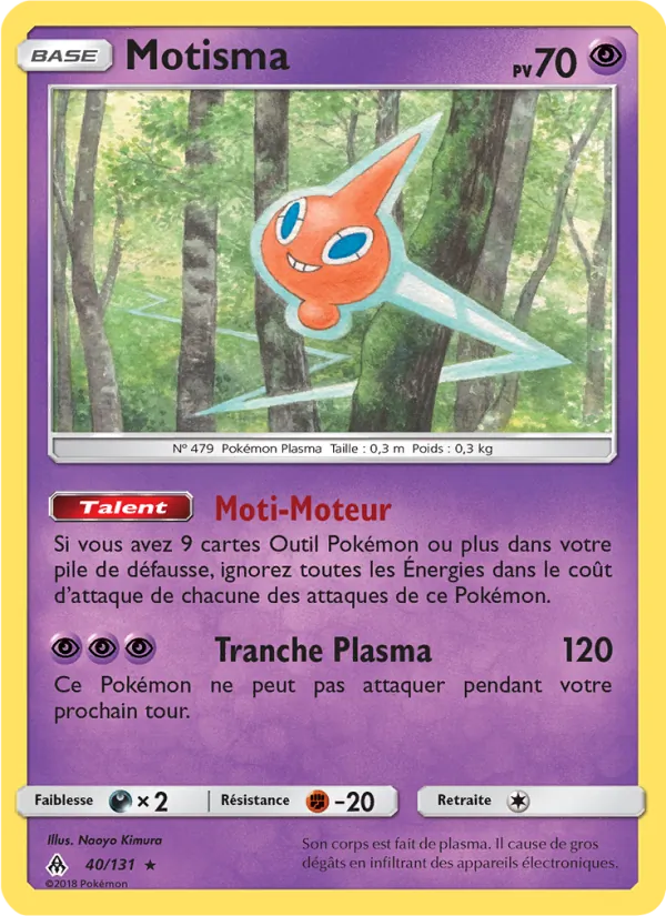 Carte Motisma 40/131 – Lumière Interdite