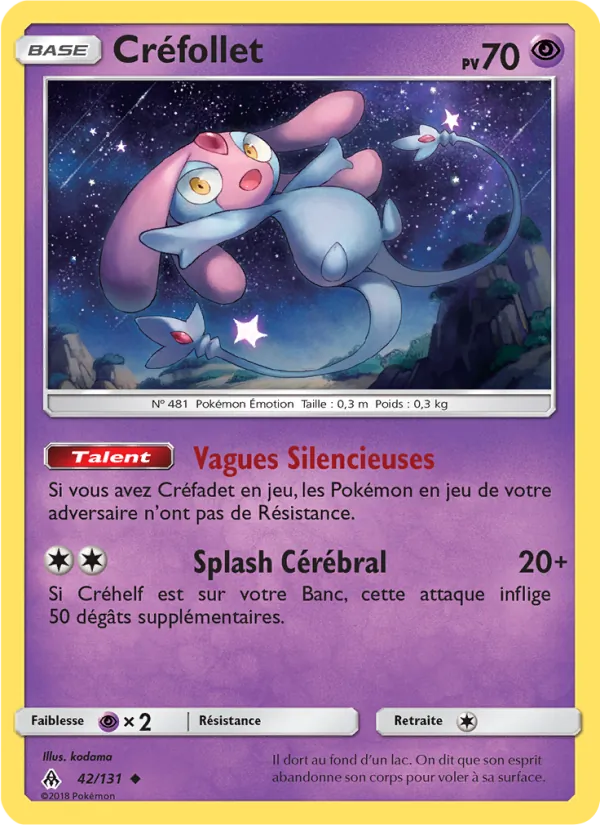 Carte Créfollet 42/131 – Lumière Interdite