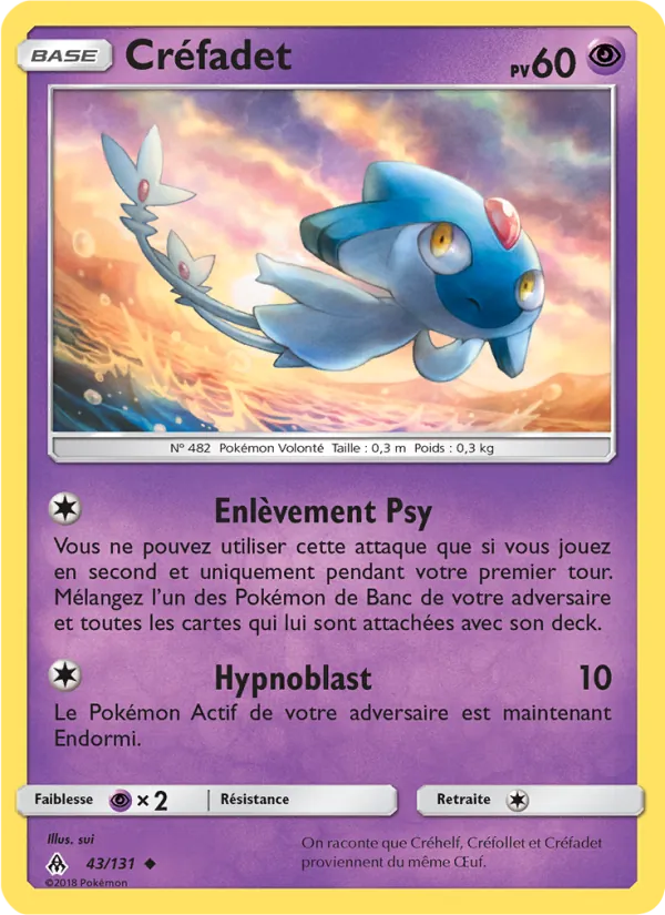 Carte Créfadet 43/131 – Lumière Interdite