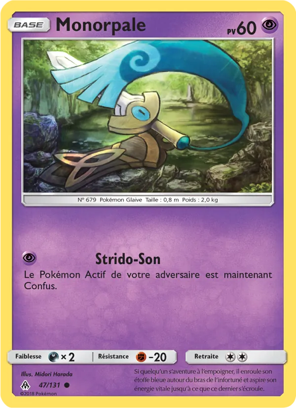 Carte Monorpale 47/131 – Lumière Interdite