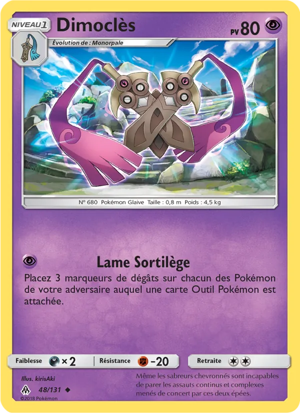 Carte Dimoclès 48/131 – Lumière Interdite