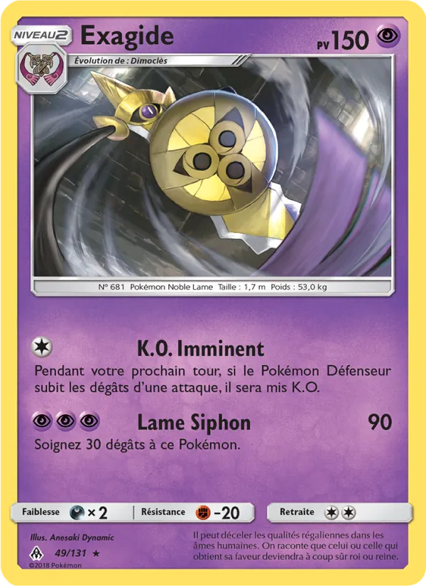 Carte Exagide 49/131 – Lumière Interdite
