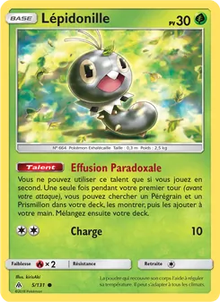 Carte Lépidonille 5/131 – Lumière Interdite