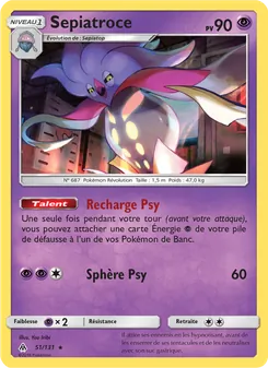 Carte Sepiatroce 51/131 – Lumière Interdite