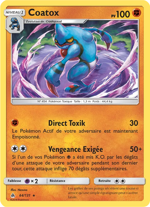Carte Coatox 64/131 – Lumière Interdite