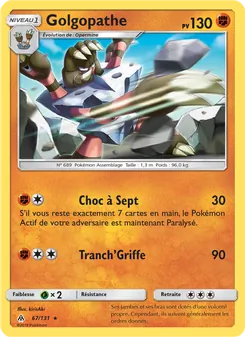 Carte Golgopathe 67/131 – Lumière Interdite