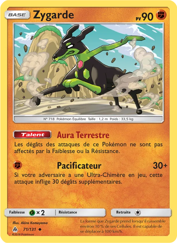 Carte Zygarde 71/131 – Lumière Interdite