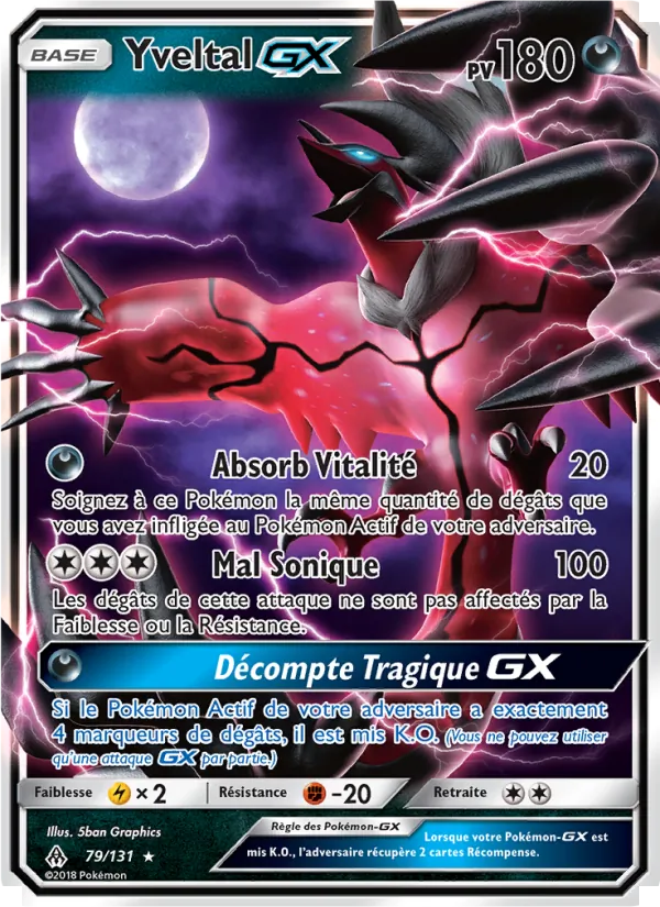 Carte Yveltal GX 79/131 – Lumière Interdite