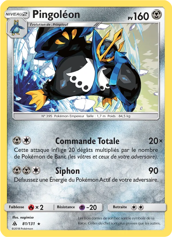 Carte Pingoléon 81/131 – Lumière Interdite