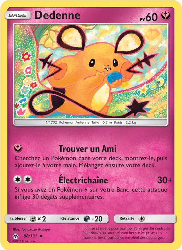 Carte Dedenne 88/131 – Lumière Interdite