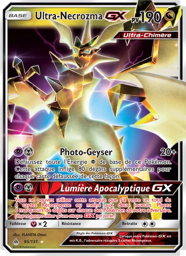 Carte Ultra-Necrozma GX 95/131 – Lumière Interdite