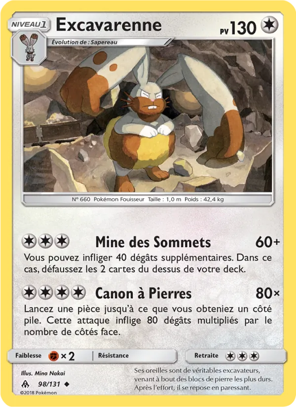 Carte Excavarenne 98/131 – Lumière Interdite