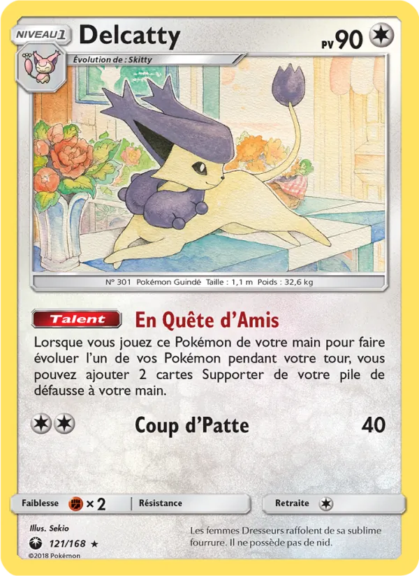 Carte Delcatty 121/168 – Tempête Céleste
