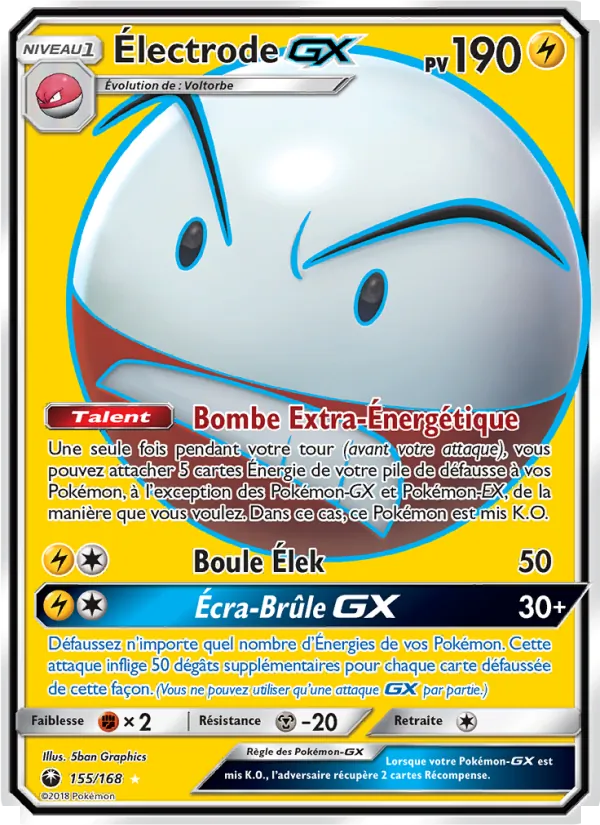 Carte Électrode GX 155/168 – Tempête Céleste