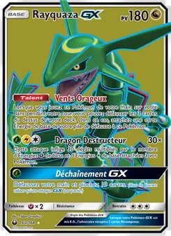 Carte Rayquaza GX 160/168 – Tempête Céleste