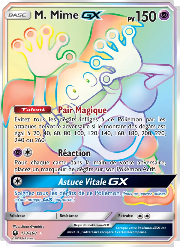 Carte M. Mime GX 173/168 – Tempête Céleste