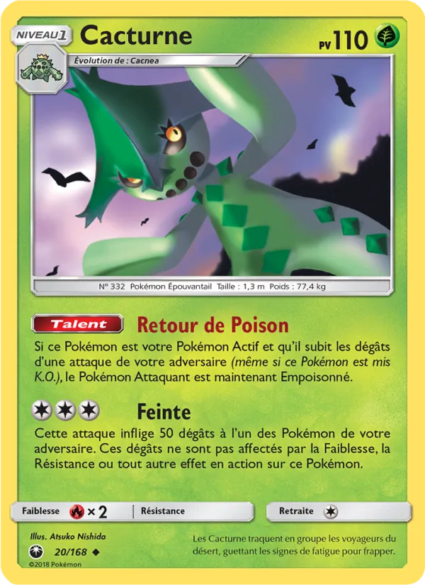 Carte Cacturne 20/168 – Tempête Céleste