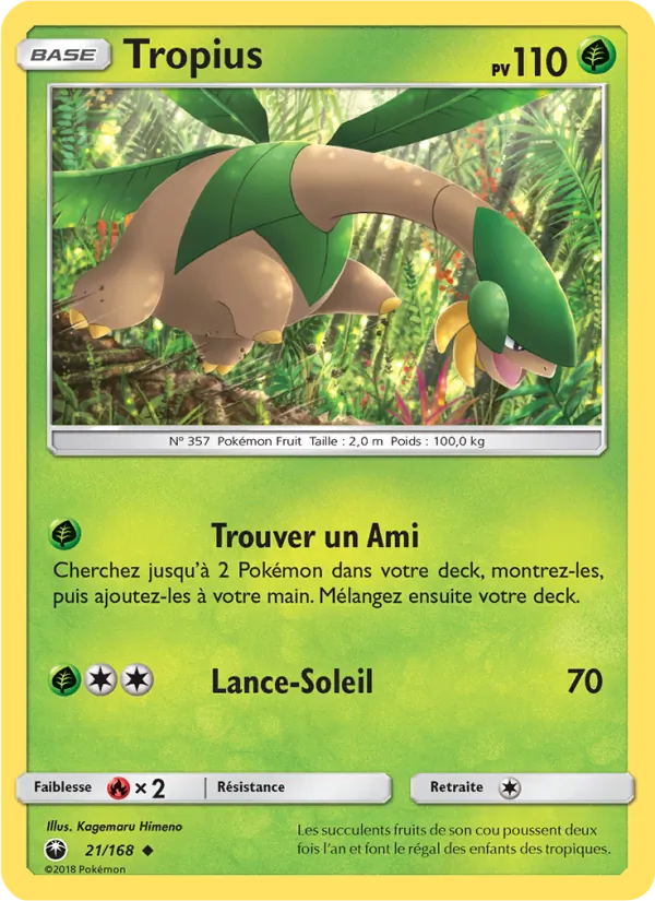 Carte Tropius 21/168 – Tempête Céleste