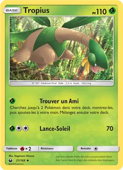 Carte Tropius 21/168 – Tempête Céleste