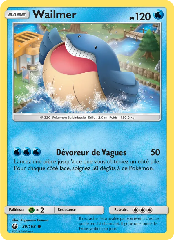 Carte Wailmer 39/168 – Tempête Céleste