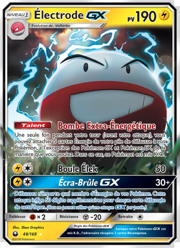 Carte Électrode GX 48/168 – Tempête Céleste