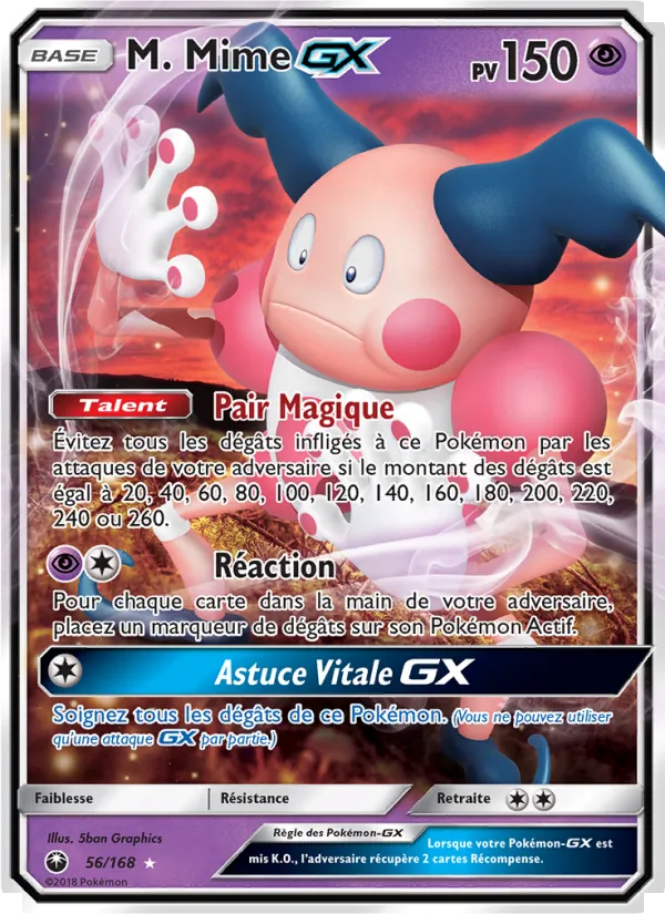 Carte M. Mime GX 56/168 – Tempête Céleste