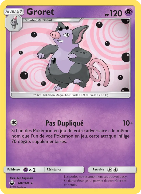 Carte Groret 60/168 – Tempête Céleste