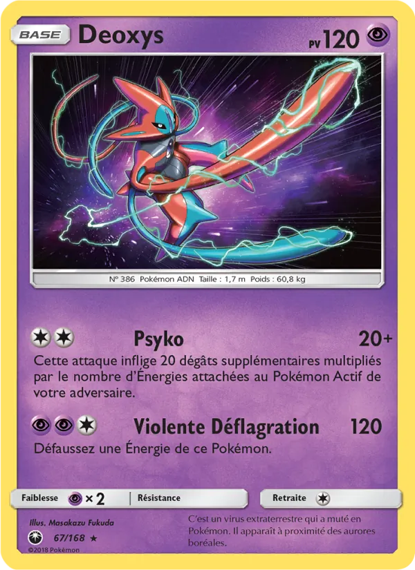 Carte Deoxys 67/168 – Tempête Céleste