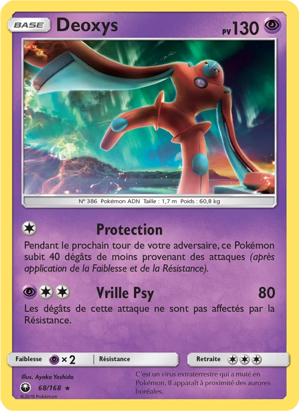 Carte Deoxys 68/168 – Tempête Céleste