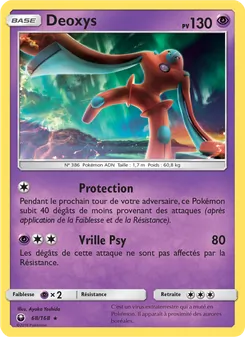 Carte Deoxys 68/168 – Tempête Céleste