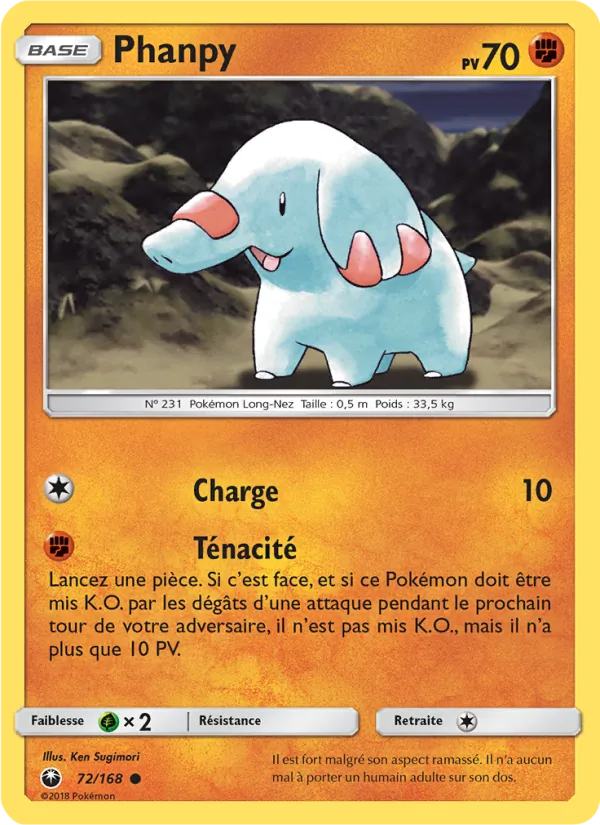 Carte Phanpy 72/168 – Tempête Céleste