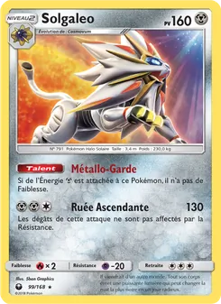 Carte Solgaleo 99/168 – Tempête Céleste