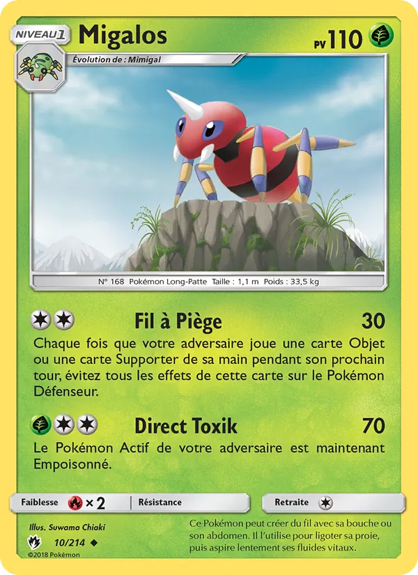 Carte Migalos 10/214 – Tonnerre Perdu